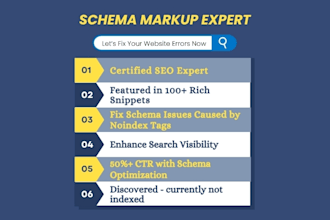 add and fix schema markup, SEO rich snippets, and structured data errors