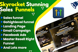 setup go high level landing page sales funnel clickfunnels kajabi kartra crm