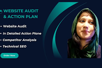 provide website audit and in detailed action plane