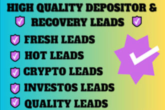 generate verified forex recovery leads, depositor binance coinbase forex leads