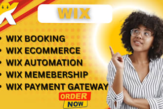 do wix automation, wix booking, wix ecommerce wix membership, wix payment method