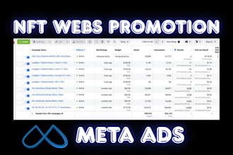 promote nft website nft game with meta ads