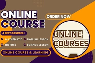 create engaging online course, lesson plans, and worksheets for english learning