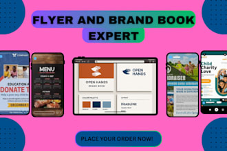 non profit flyer, campaigns poster, events, sponsorship flyer, brand book design