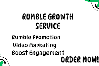 do organic USA rumble video promotion to real and active audiences