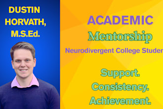 provide academic mentoring for neurodivergent college students