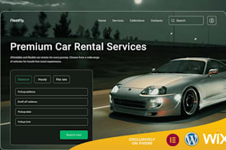 build a responsive auto rental and car dealer website with booking system
