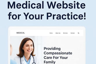 setup healthcare website, medical website, dental, clinic, hospital