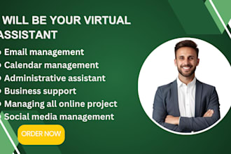 be your virtual assistance for personal, executive and adminisrative task