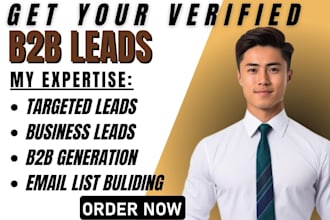 provide targeted b2b lead generation high ticket sales prospecting email listing