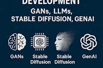 provide services in gans, llms, stable diffusion, genai
