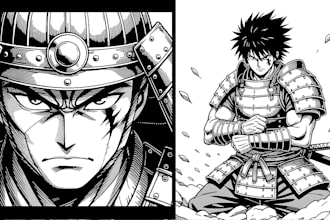 make professional comic pages or custom manga page and art