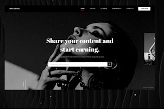 design onlyfans modelling website onlyfans agency website, onlyfan landing page