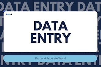 do fast and accurate data entry