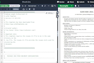 convert articles resume blog notes and PDF to latex overleaf