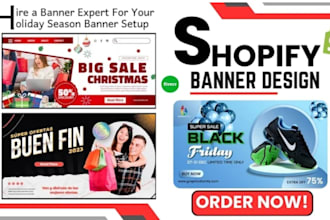 design eye catching banners for etsy, shopify, websites and ads