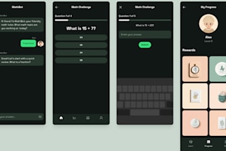 develop math chatbot logic and adaptive learning algorithms
