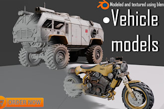 create 3d vehicle models for your game or project