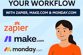automate tasks using zapier make and monday com