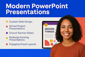 create modern powerpoint preseentation for school or church, powerpoint redesign