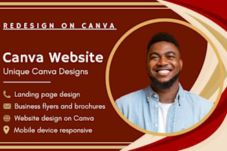 design canva website, portfolio website, canva designs