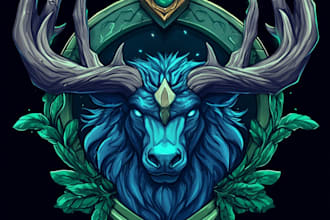 create logo designer anime, fantasy