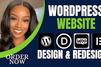 design website, build wordpress website, redesign, clone or website development