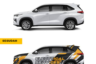 unique, professional car, van, vehicle wrap design