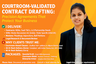 draft professional legal document specialist  contracts, wills and motions