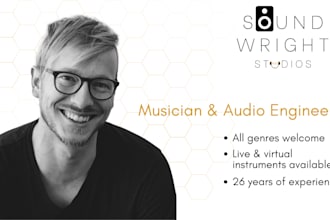 write, record and produce a country, popco, or folk instrumental backing track