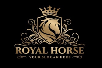 do horse dog longhorn animal pet logo