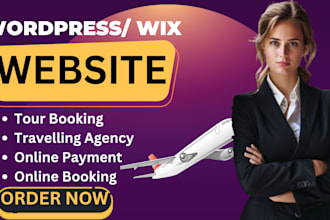 build a modern travel tour or booking agency website for you