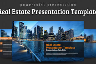 design real estate presentation, architect planning pitch deck in google slides