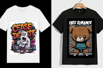 do tshirt graphic design custom clothing streetwear merchandise design