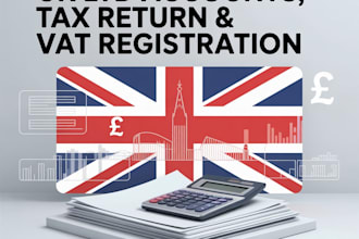 do tax return, file accounts for UK ltd company,  vat oss and hmrc