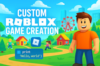 do custom roblox full game with script and models
