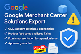 fix google merchant center misrepresentation and suspension