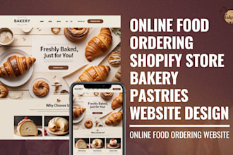 design ice cream shopify store bakery pastries store cake online food ordering
