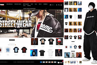 shopify clothing store streetwear clothing website streetwear shopify clothing
