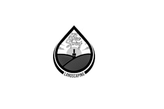 design a creative and professional landscape logo for your lawn or garden