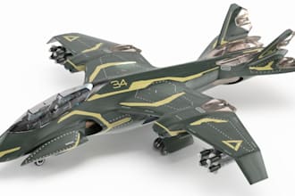 create 3d hard surface model, spaceship model amour model control panel for game