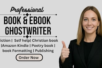 ghostwrite edit format design christian book daily devotional self help poem KDP