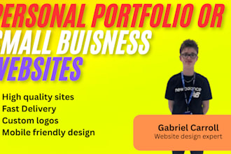 build you a striking personal portfolio website for your projects
