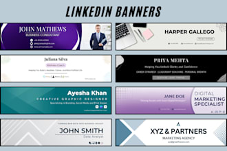 design a professional linkedin banner and social media cover