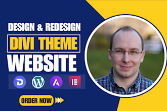 be divi expert for wordpress divi website using divi builder, theme, elementor