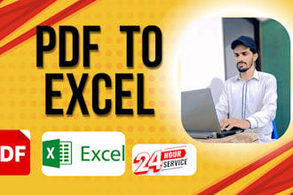 extract data from PDF and images to excel