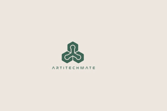 design a modern and futuristic tech logo for your startup or software brand