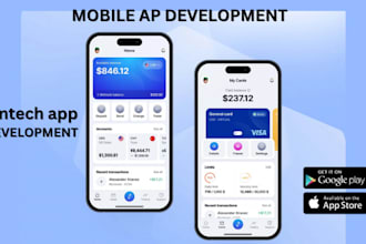 develop fintech app wallet app money transfer app payment app neobank app loan
