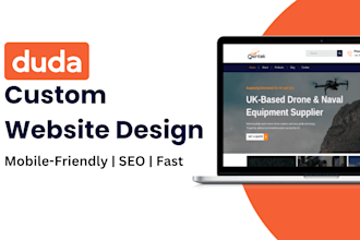 design a high converting mobile optimized duda website for your brand