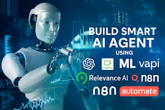 build smart ai agent using gpt,langchain,ml,vapi, relevance ai, n8n ai automate